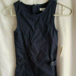 Essentials Girl's Uniform Jumper, Navy Blue, Small